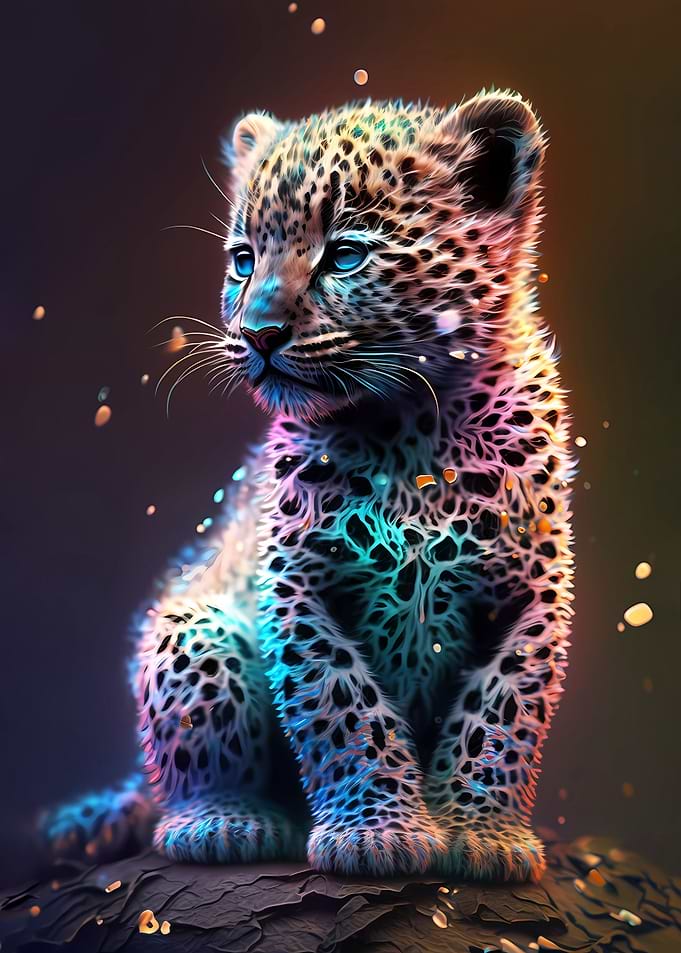 Cute Universe Baby Leopard