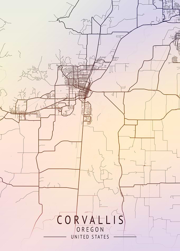 Corvallis Oregon City Map
