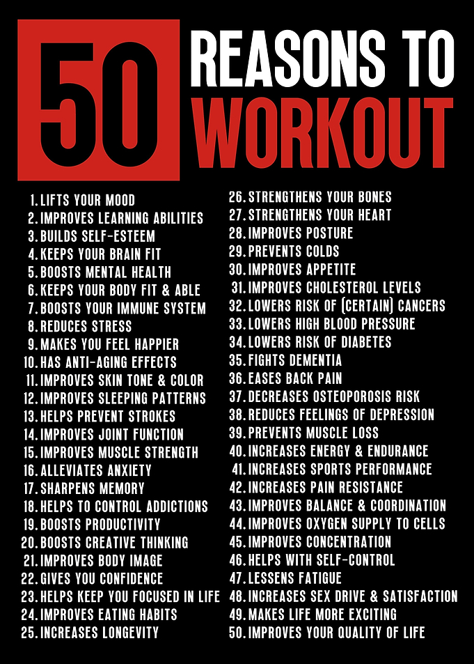 50 Reason to Workout