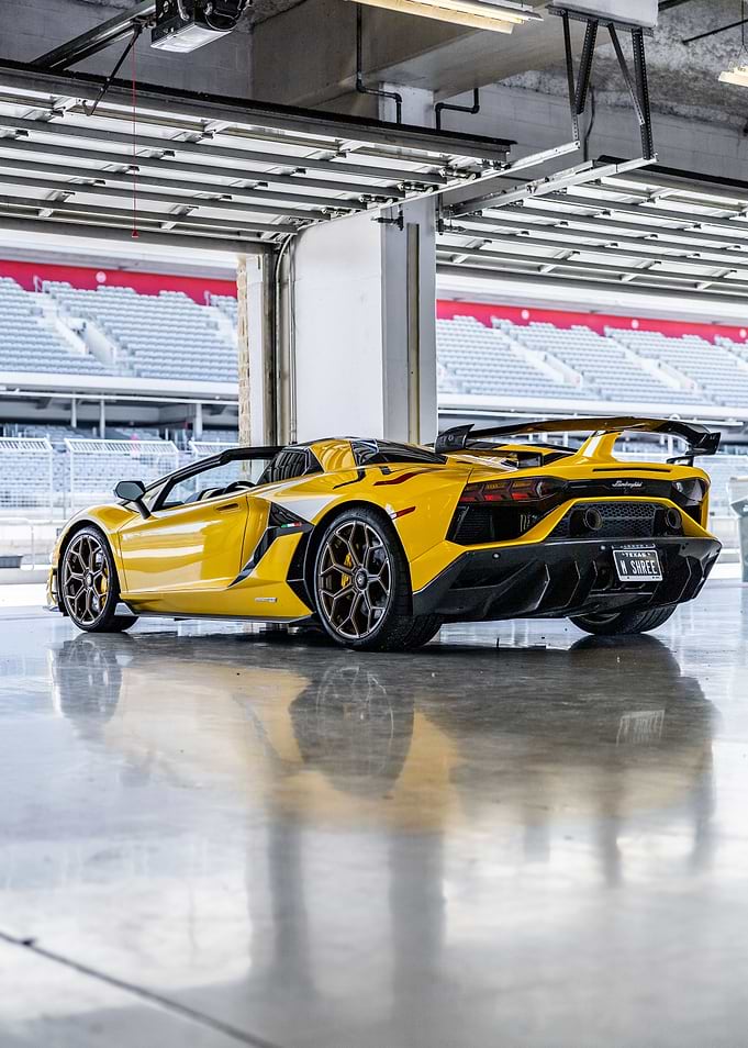 yellow lamborghini