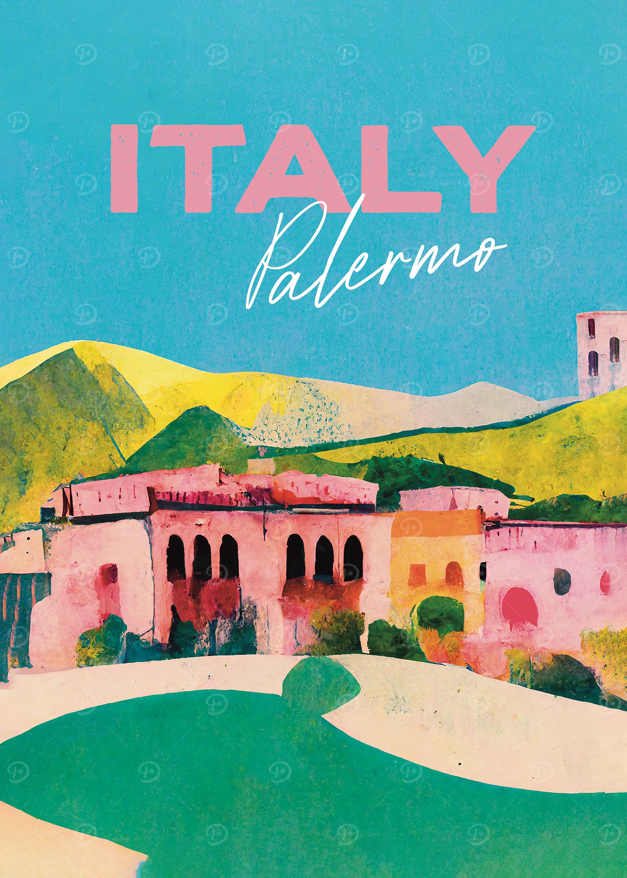 Palermo Retro Art Vibrant