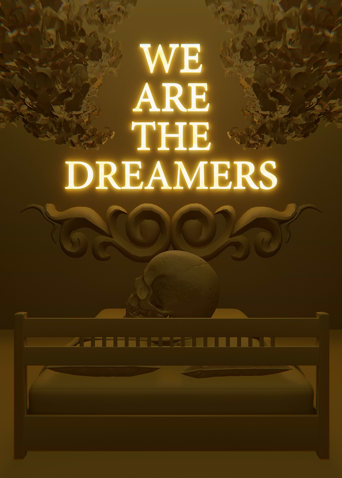 Dreamers Gold 3D Quote