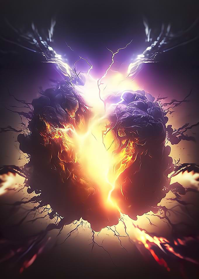 Exploding planet