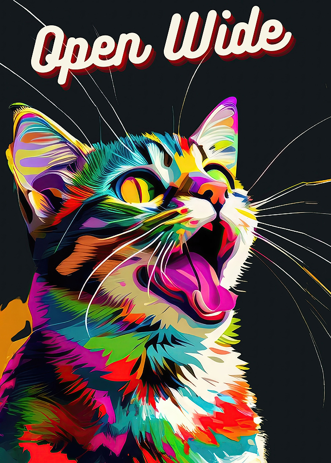 Cat Open Wide