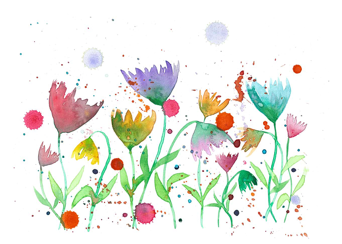 Watercolor Garden 4