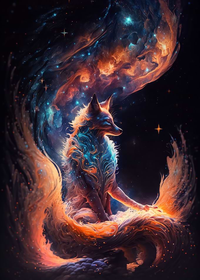 Kurama, a Nine Tailed Fox