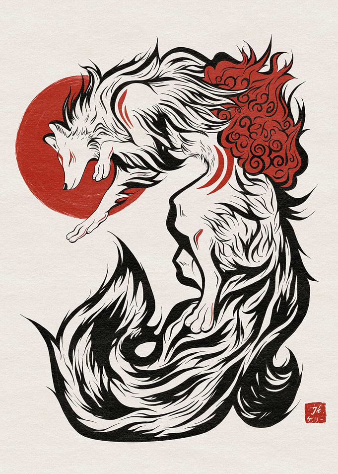 KITSUNE Samurai Warrior