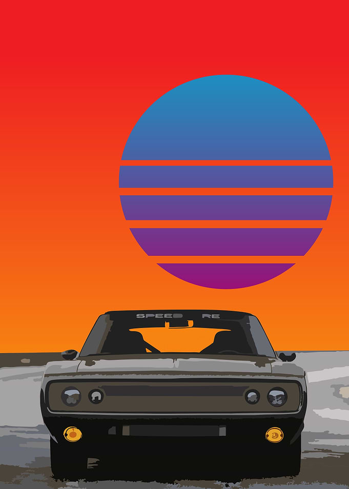 dodge charger retro