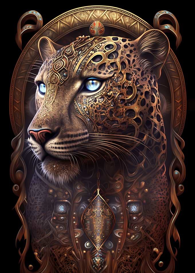 Spiritual Cosmic Leopard