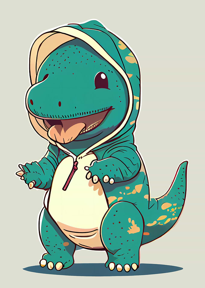 Cute little trex pyjamas