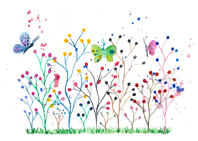 Watercolor Garden 5