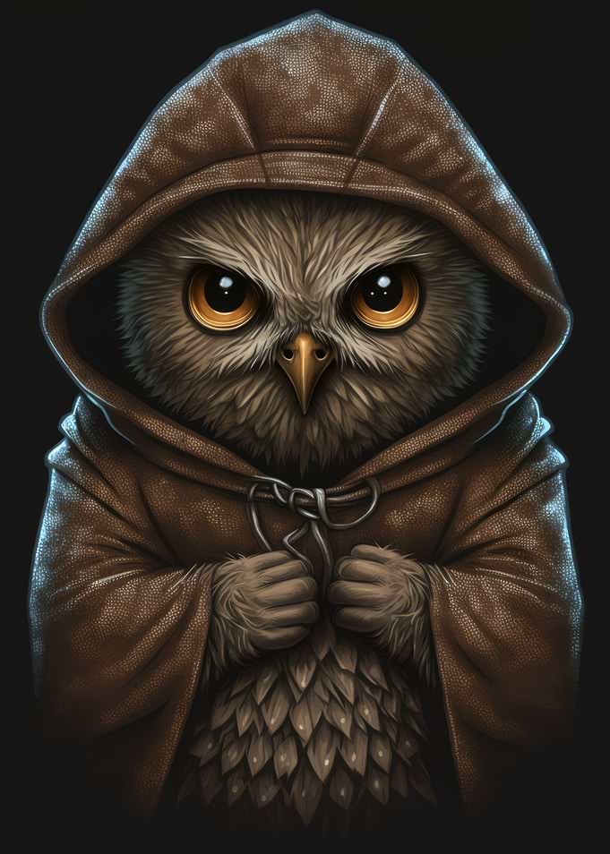 Hoodie Angry Owl