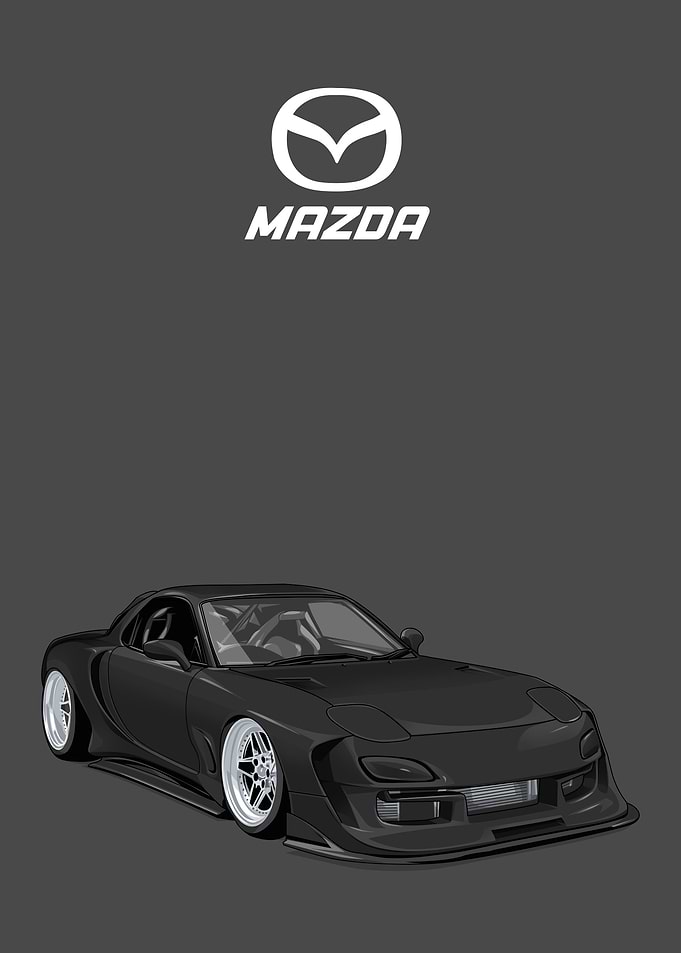 mazda rx 7 black