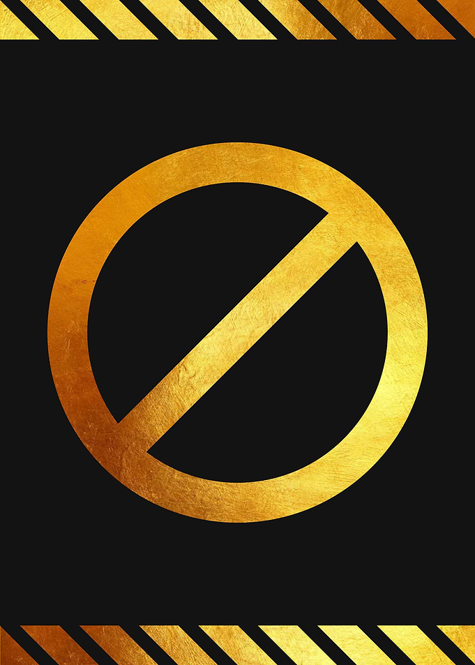 Prohibition Sign