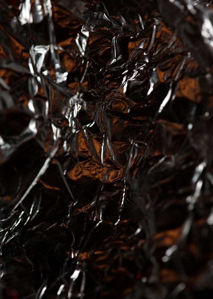 Aluminum foliage close up
