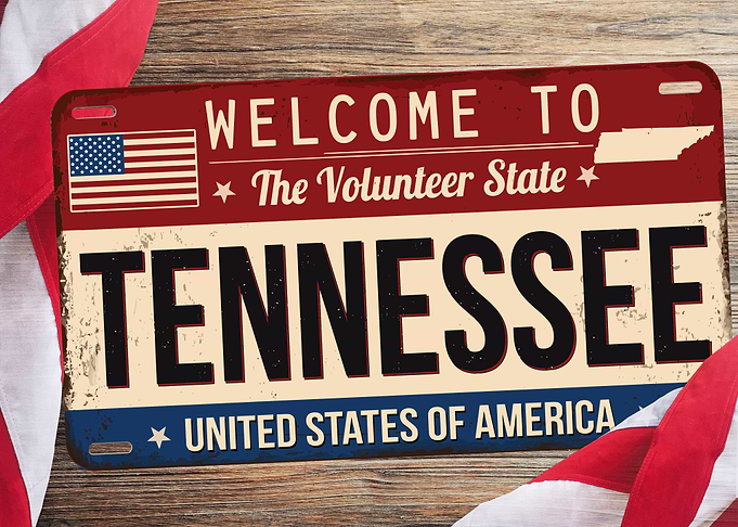 TENNESSEE PLATES POSTER