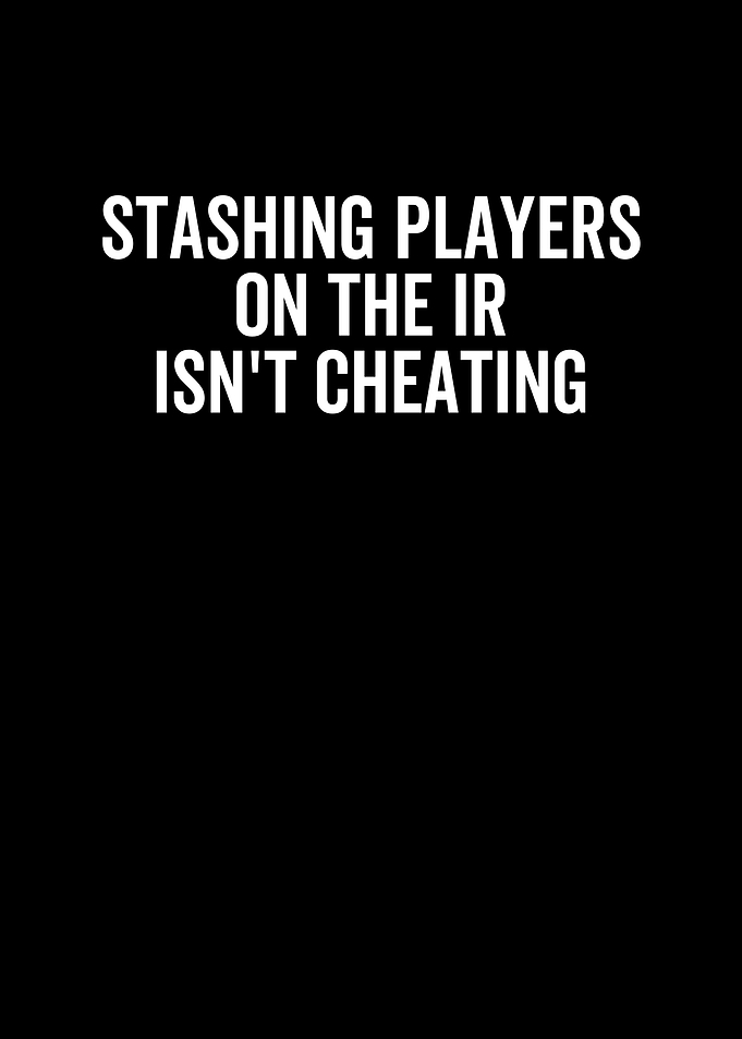 Stashing Players On The IR