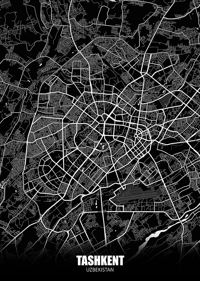 Tashkent Uzbekistan Map