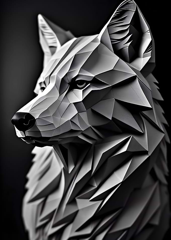 Wolf Grey Close Up
