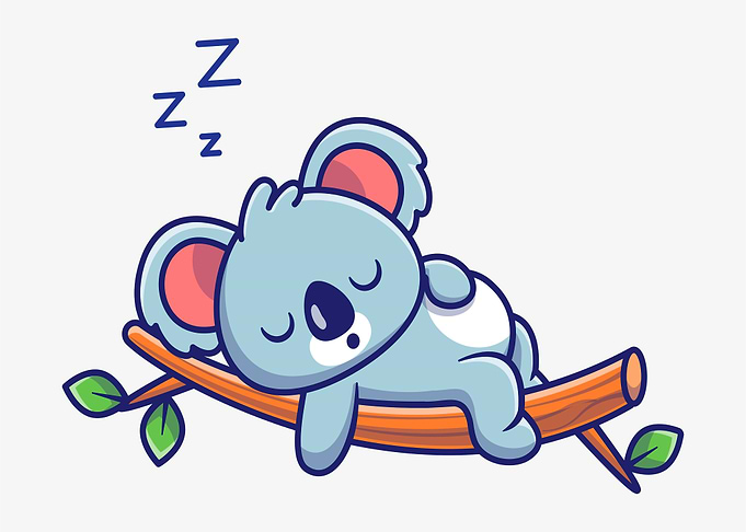 Sleepy Cute Koala Bear