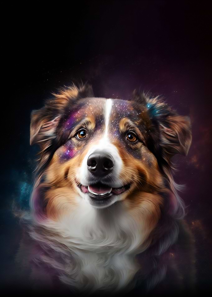 Space australian shepherd