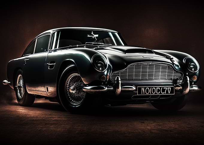 Black Vintage Car