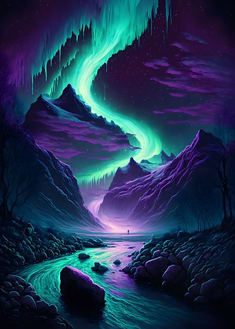Northern Lights Landscape