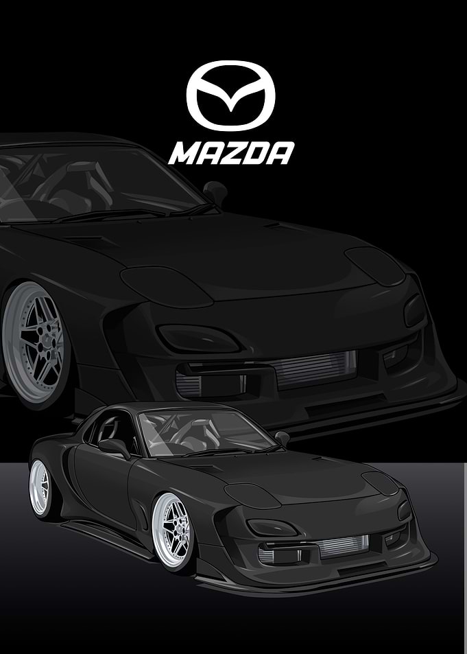 mazda rx 7 black