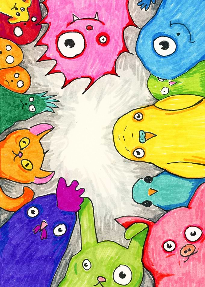 Colorful creatures