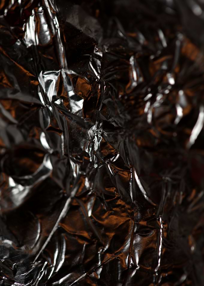 Aluminum foliage close up