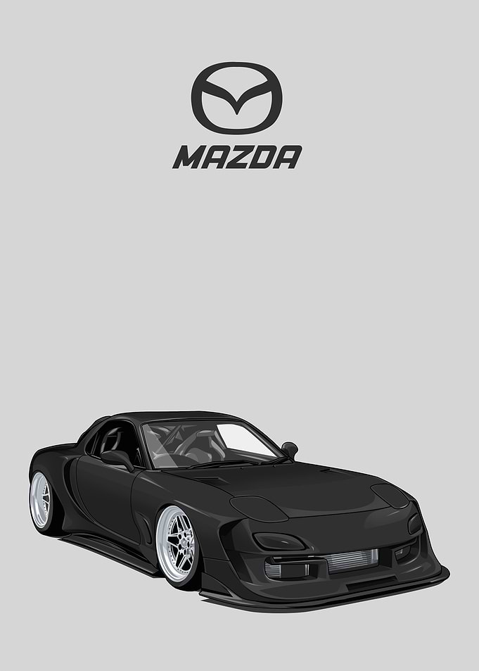 mazda rx 7 black