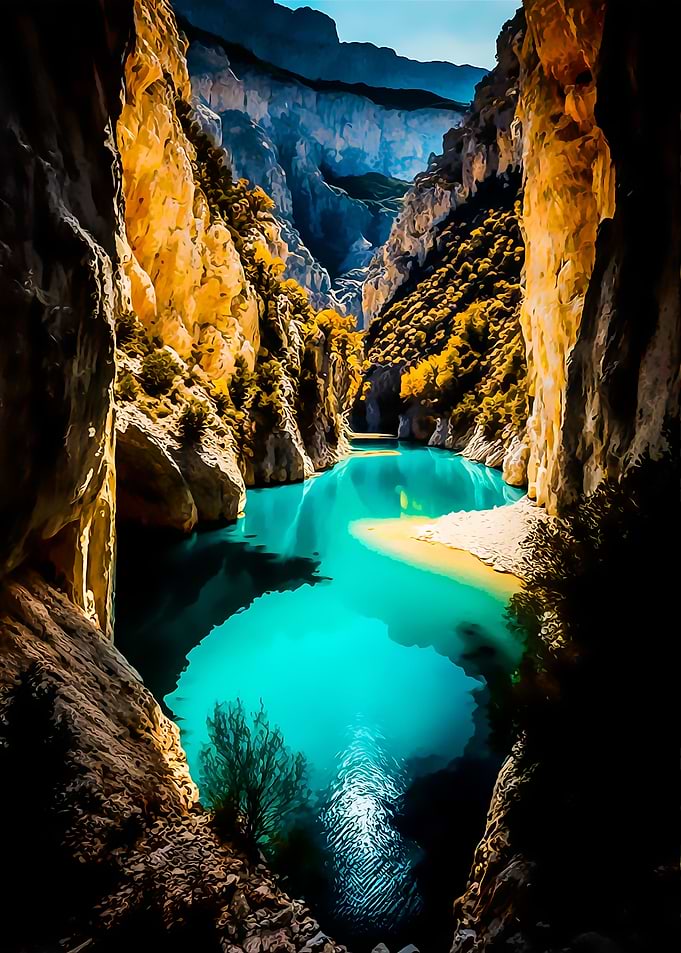 Lake and Mountain
