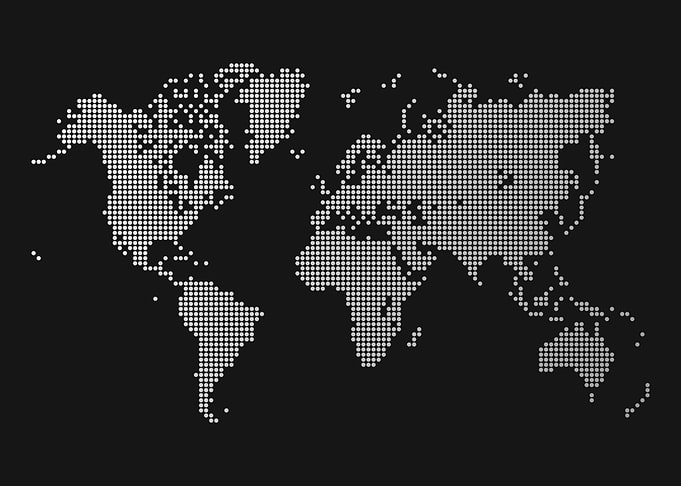 World Map White