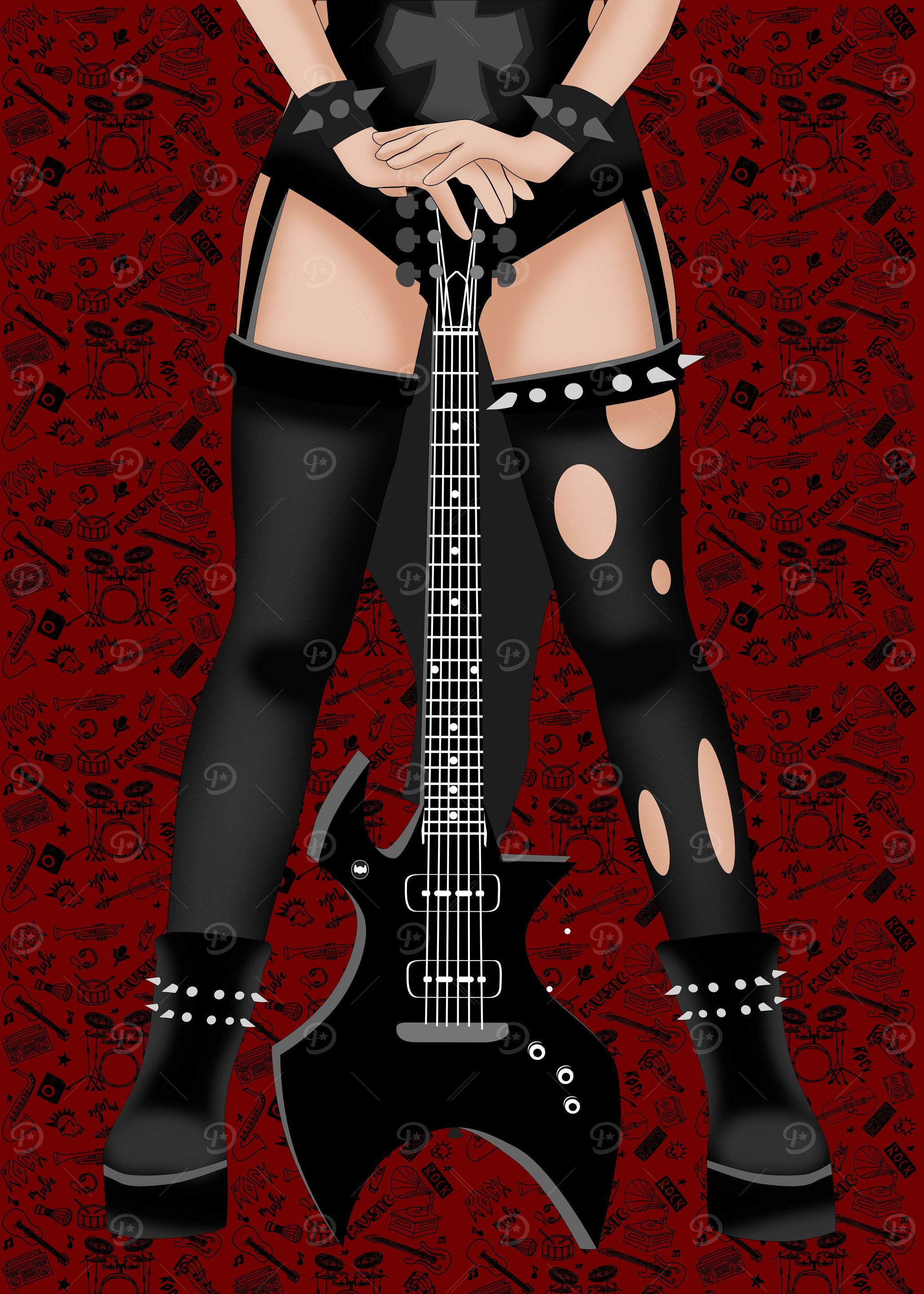 black metal girl