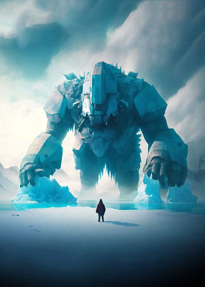 Mechanical ice golem