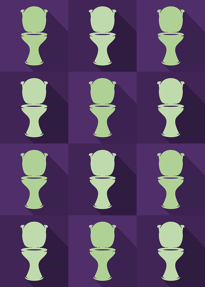 Toilet Icons Pop Art