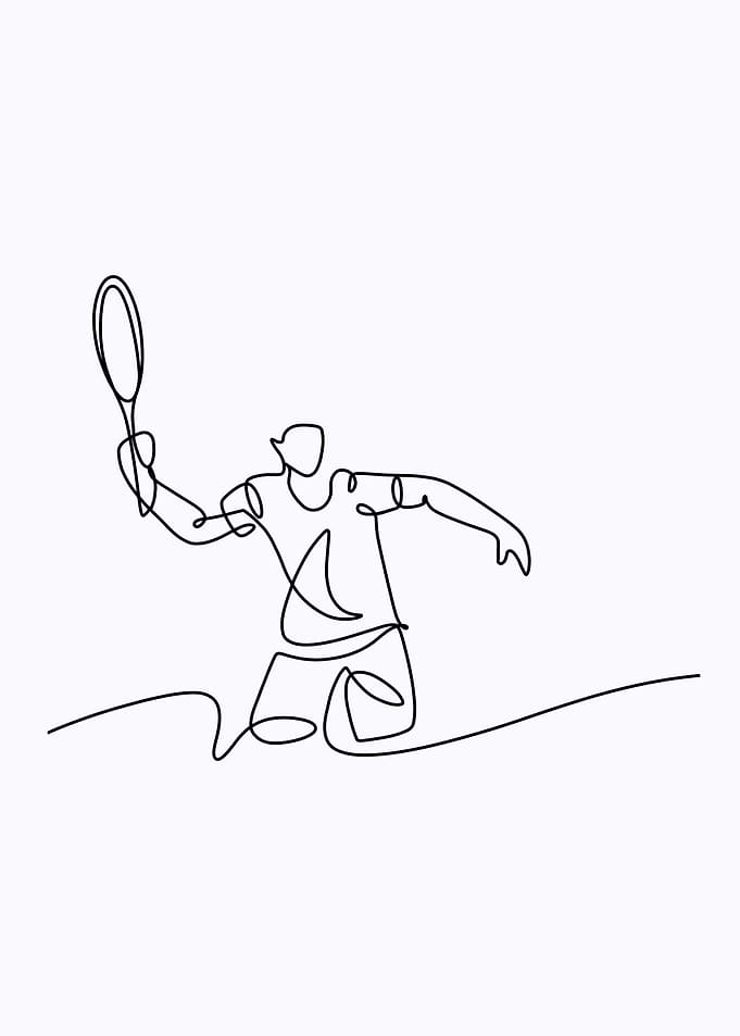 Tennis one line