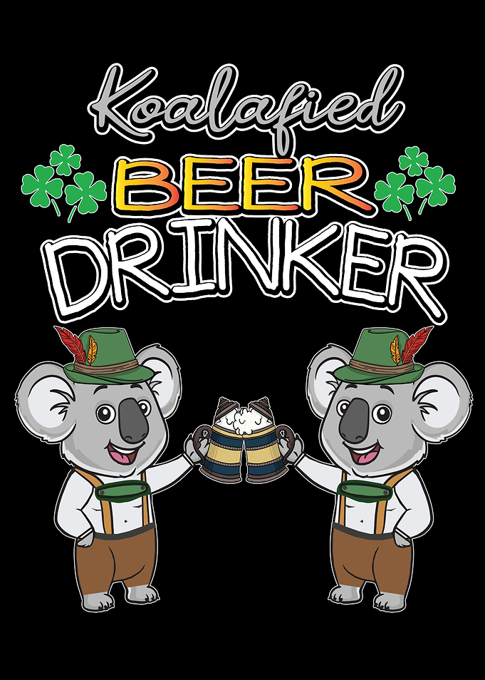 Funny Koala Beer Drinker