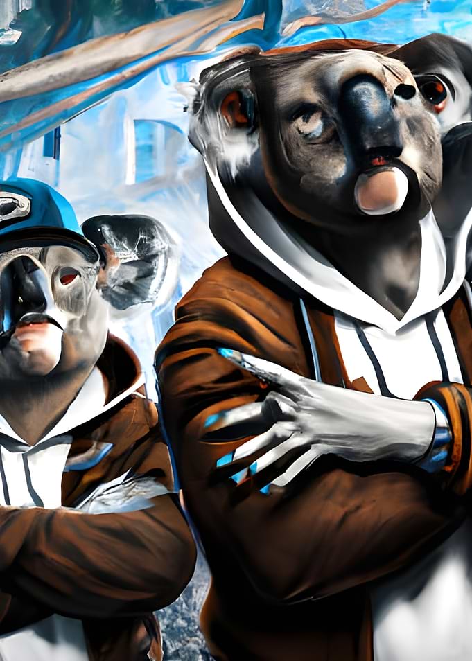 Abstract Gangster Koala