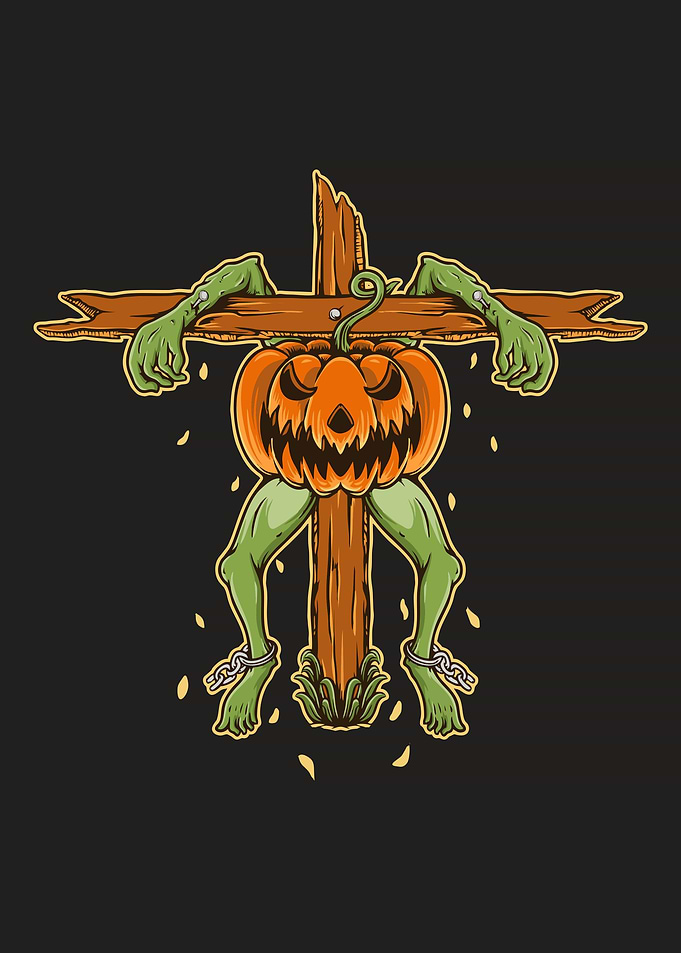 The scarecrow pumpkin