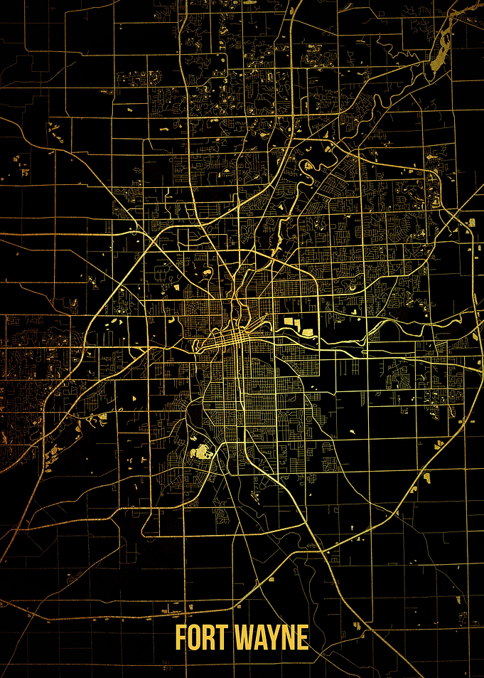 Fort Wayne gold map