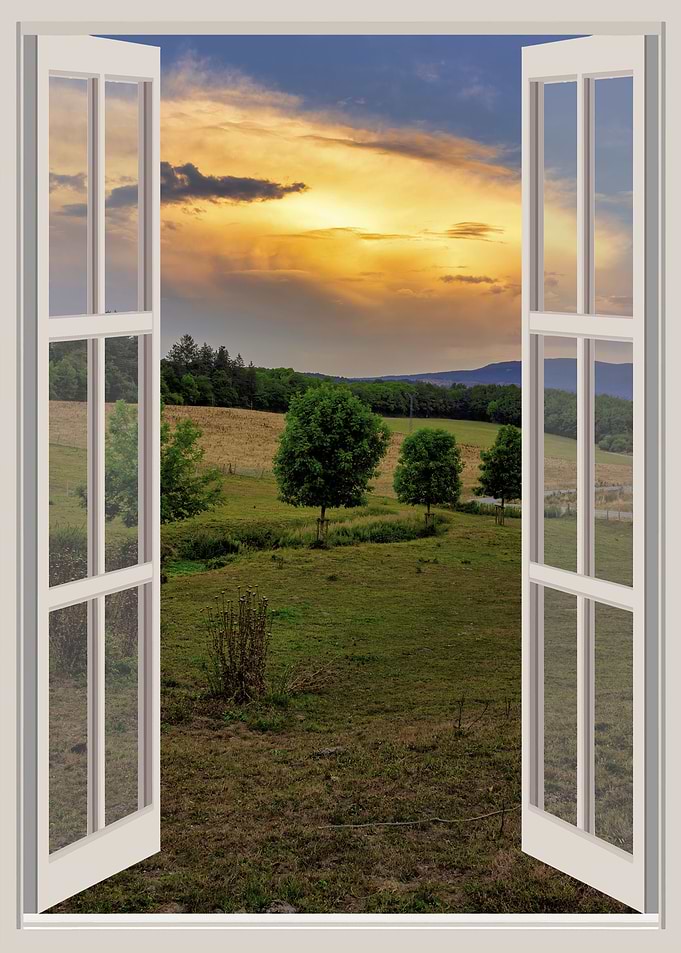 Window view landscape