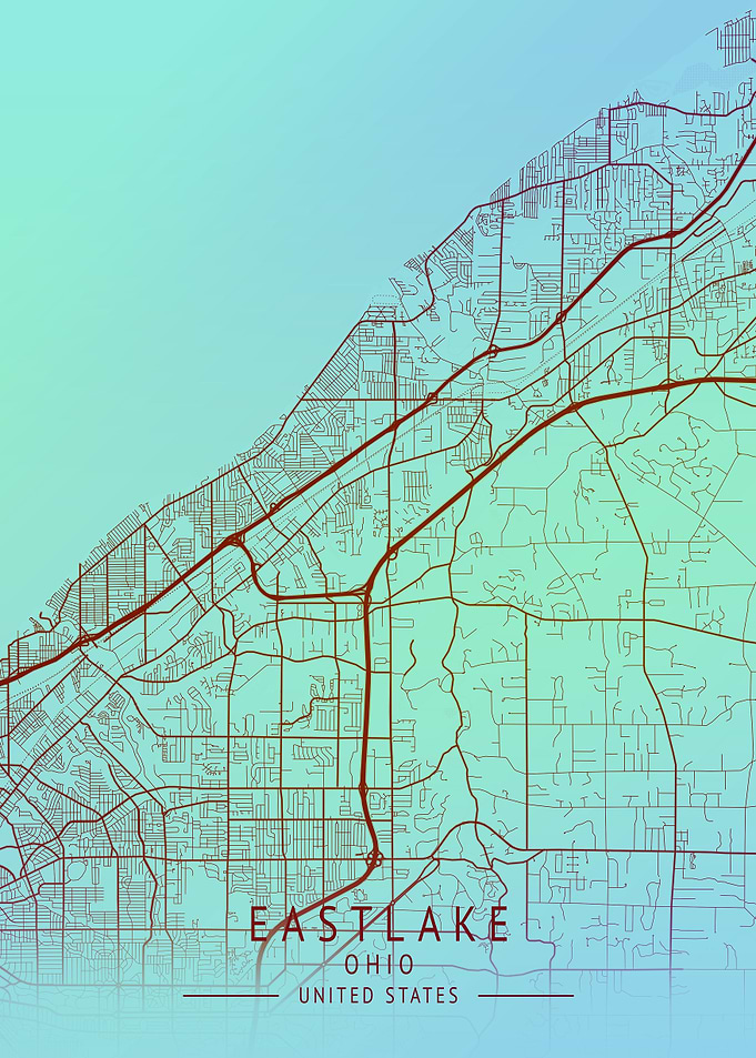 Eastlake Ohio USA City Map