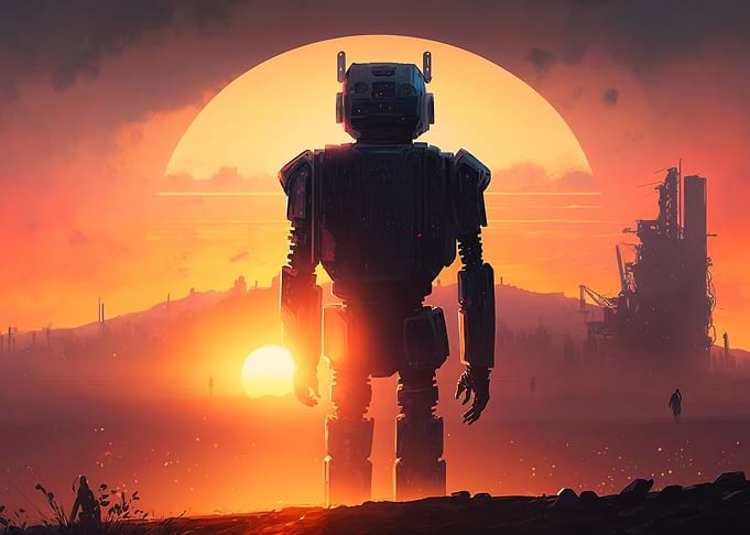 Cyber Robot at Space