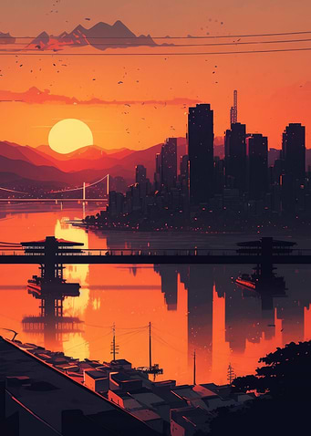 Seoul sunset