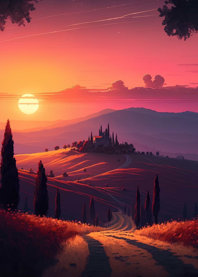 Tuscany sunset