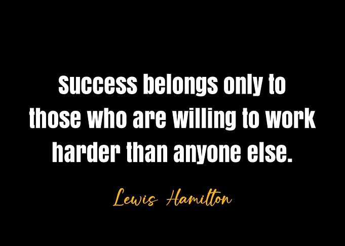 Lewis Hamilton Quote