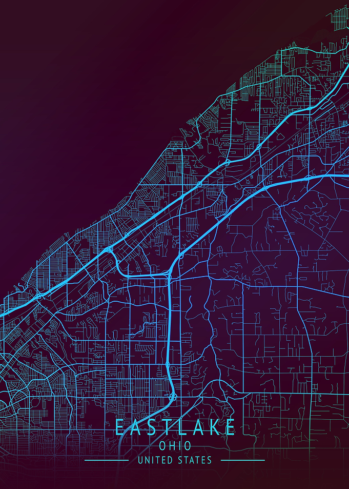 Eastlake Ohio USA City Map