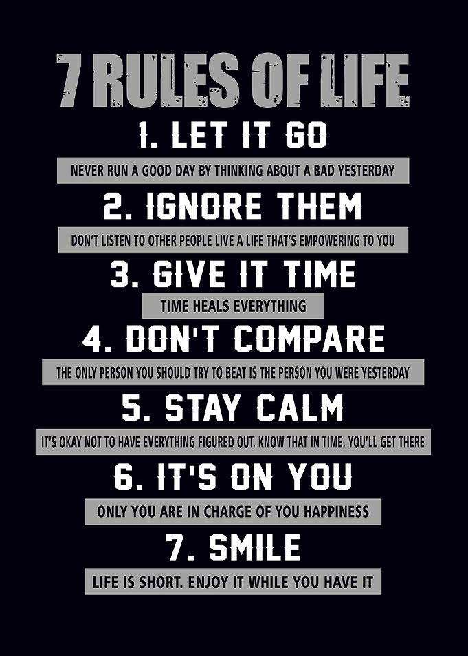 7 Rules of Life Motivation