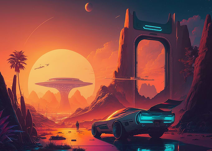 Cyber Car at Space